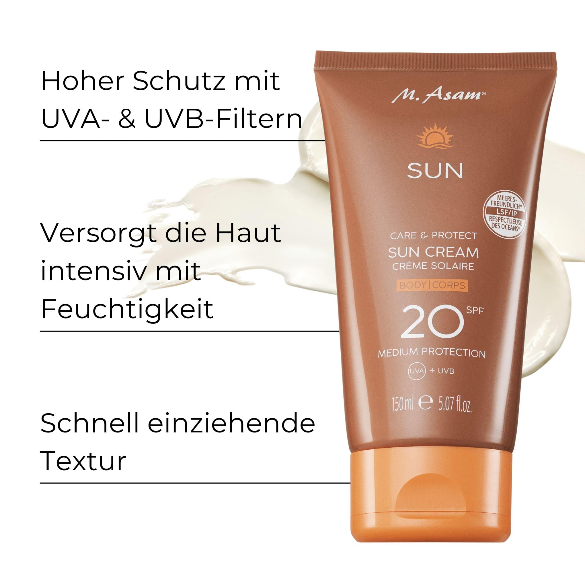 m-asam-sun-care-protect-k-rper-sonnencreme-lsf-20-150-ml image 2