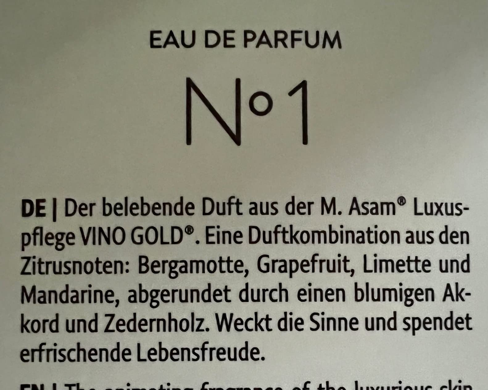 Angenehm, nicht zu süß
