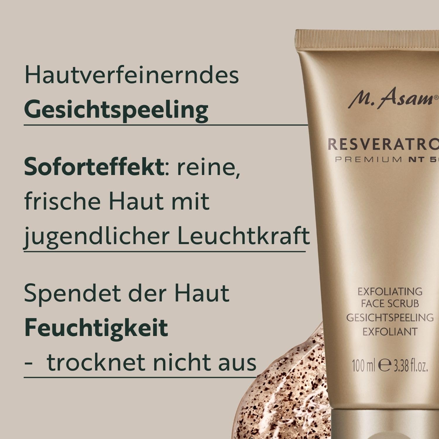 m-asam-resveratrol-premium-nt50-exfoliating-face-scrub-100-ml image 2